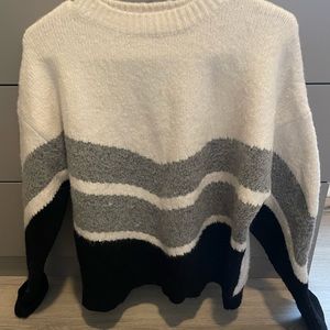 AVA + ESME white/black/gray Sweater (M)